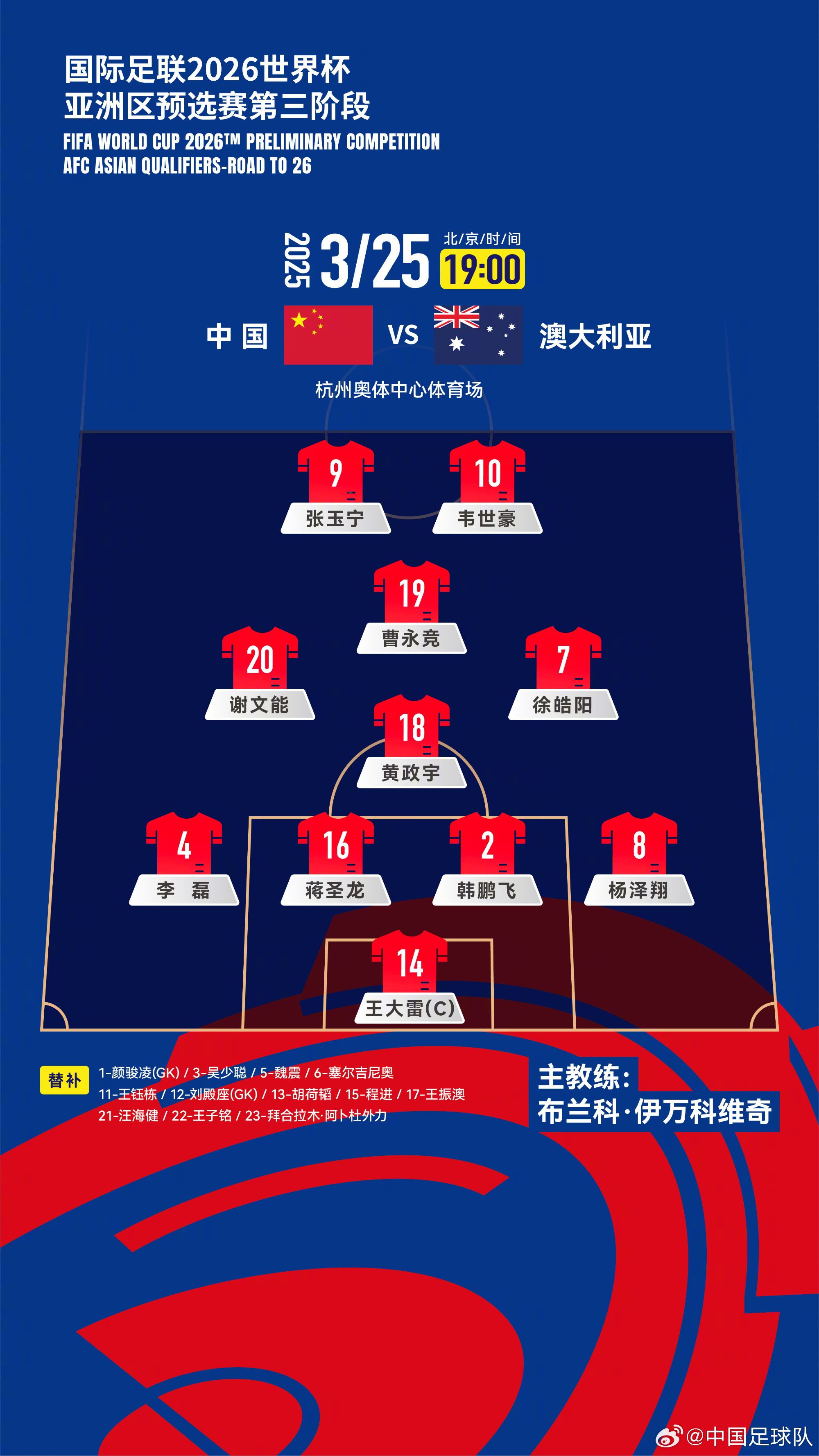  遭伊萬詬??！國足首發(fā)11人聯(lián)賽出場：僅4人鐵主力，楊澤翔0出場