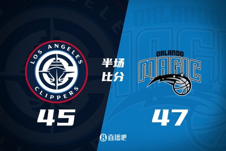  防守大戰(zhàn)！魔術(shù)16-5結(jié)束上半場47-45快船 班凱羅16分祖巴茨13+10