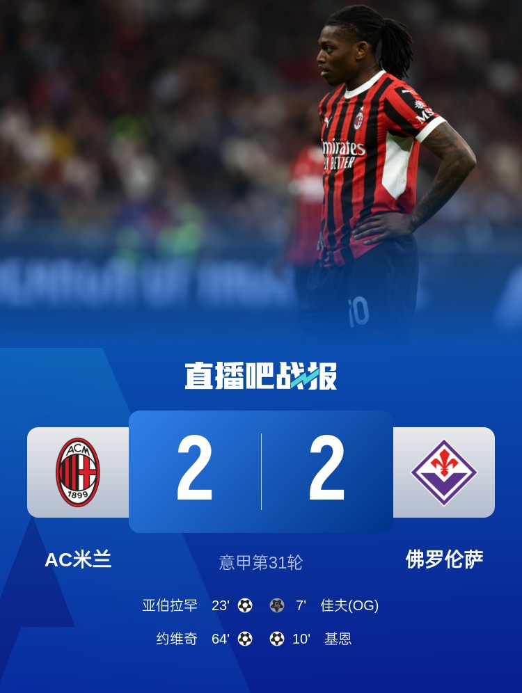  孔塞桑上任后米蘭有13場比賽先丟球落后，最終戰(zhàn)績?yōu)?勝1平6負(fù)