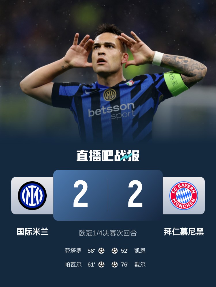  黑色3分鐘！拜仁3分鐘丟2球遭國(guó)米淘汰 去年3分鐘丟2球遭皇馬絕殺